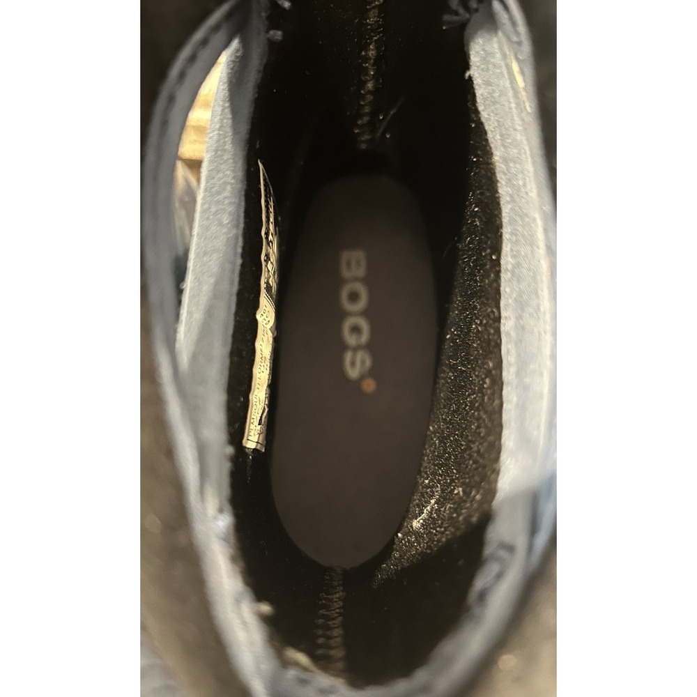 BOGS Navy Blue Plimsoll Mid Calf Floral Neo-Tec Waterproof Insulated Boots Sz 8 - Picture 8 of 10